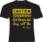 Caution unisex shirt t